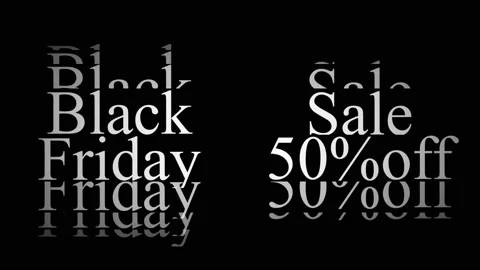161 Animation Text Motion Graphics Black Friday v01 Vidéo 143024361