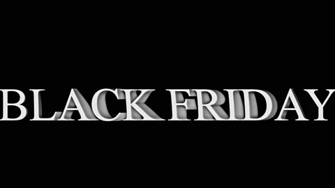 161 Animation Text Motion Graphics Black Friday v03 Vidéo 143024525
