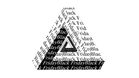 161 Animation Text Motion Graphics Black Friday v05 库存影片 143025058