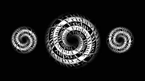 161 Animation Text Motion Graphics Black Friday v06 库存影片 143025154