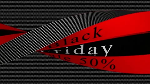 161 Animation Text Motion Graphics Black Friday v14 Stock-Footage 143026099