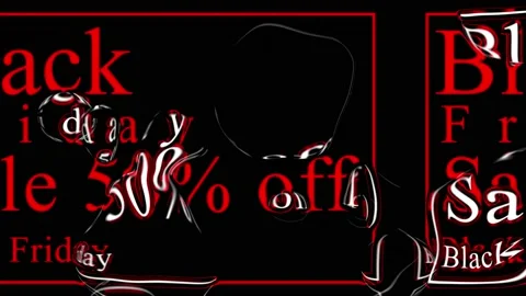 161 Animation Text Motion Graphics Black Friday v25 Vidéo 143027738