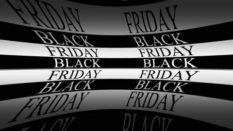 161 Animation Text Motion Graphics Black Friday v27 库存影片 143028015