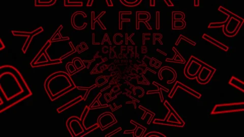 161 Animation Text Motion Graphics Black Friday v33 Vidéo 143029037