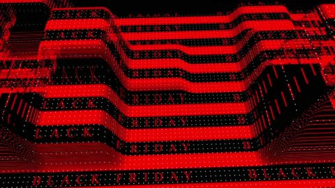 161 Animation Text Motion Graphics Black Friday v40 库存影片 143029627