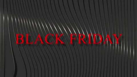 161 Animation Text Motion Graphics Black Friday v41 库存影片 143029887
