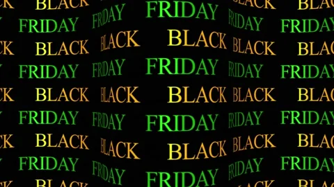 161 Animation Text Motion Graphics Black Friday v48 库存影片 143030637