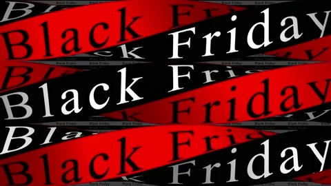 161 Animation Text Motion Graphics Black Friday v61 库存影片 143032090