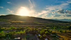 INCREDIBLE DRONE HYPERLAPSE CLOSE TO SUNSET IN BLUFFDALE UTAH