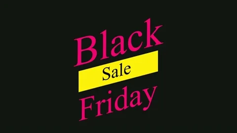 162 Animation Text Motion Graphics Black Friday V3 Stock-Footage 194770540