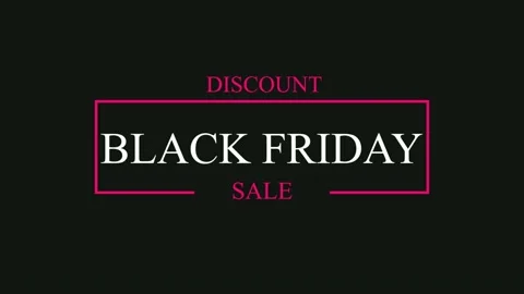 162 Animation Text Motion Graphics Black Friday V7 Vidéo 194770634