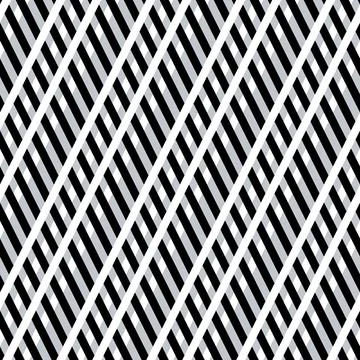1622 Seamles pattern with black and white overlapping bands Stock Illustration