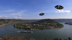 Extraterrestrial spaceships arrive in Boppard on the Romantic Rhine