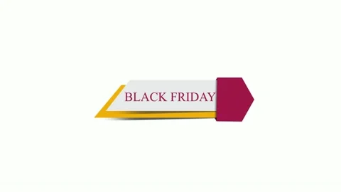 164 Animation Text Motion Graphics Black Friday V12 库存影片 194771056