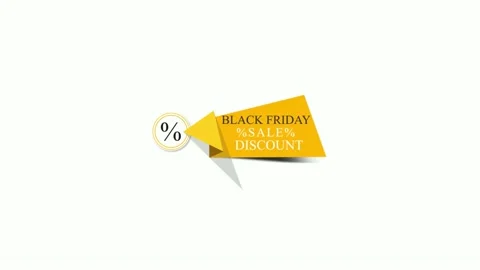 164 Animation Text Motion Graphics Black Friday V5 库存影片 194771112