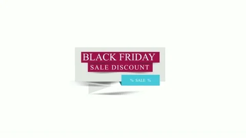 164 Animation Text Motion Graphics Black Friday V8 库存影片 194776907