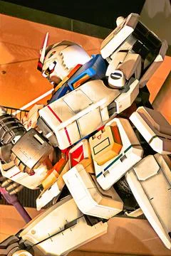 16.4 ft size RX-78 GUNDAM at the GUNDAM SQUARE in O Stock Illustration