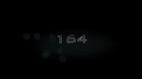 164 title metal text on black alpha channel background Stock Footage 295869327