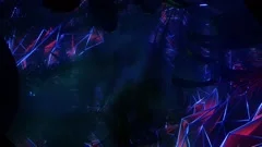 VJ Loops abstract background - Night neon jungle.