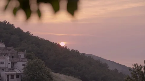 1642. View on the Sunset from Chora Samothraki 4K Stock Footage 88730773