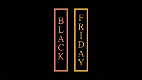 165 Animation Text Motion Graphics Black Friday V6 库存影片 194771807