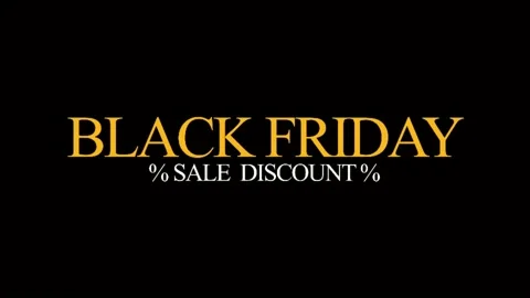 165 Animation Text Motion Graphics Black Friday V4 Vidéo 194771812