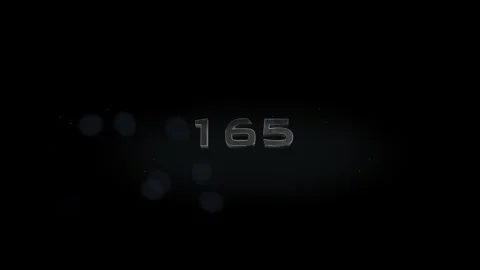 165 title metal text on black alpha channel background Stock Footage 295869731