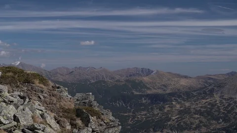 1655. View on Mountain Range 4K Stock Footage 88731969