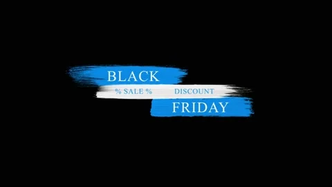 166 Animation Text Motion Graphics Black Friday V8 Stockbeeldmateriaal 194772035