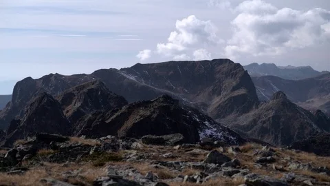 1660. Massive Mountain Range View 4K Stock Footage 88732643