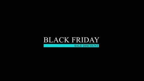 167 Animation Text Motion Graphics Black Friday V10 Vidéo 194772357