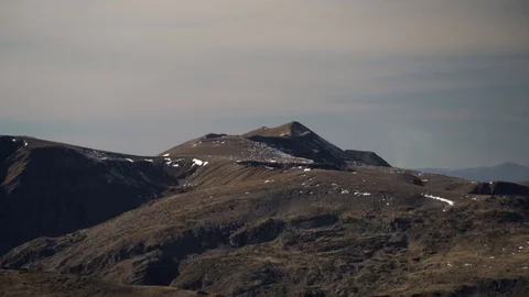 1670. Long Mountain Range Pan 4K Stock Footage 88733262