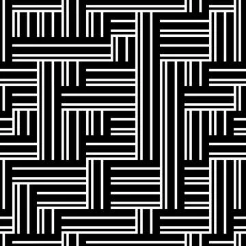 1674 Seamless pattern with black lines 스톡 일러스트