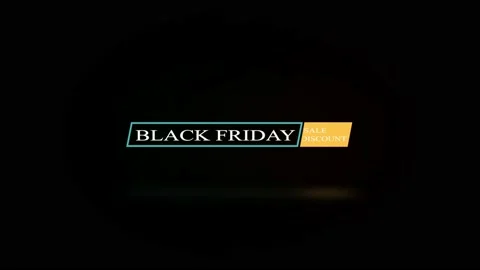 168 Animation Text Motion Graphics Black Friday V22 库存影片 194772813