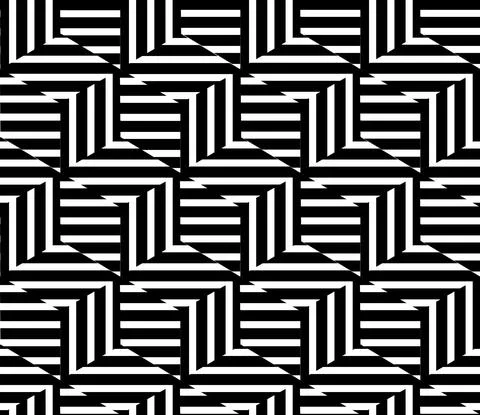 1688 Seamless pattern with horizontal and vertical black segments_cube Illustrazione stock
