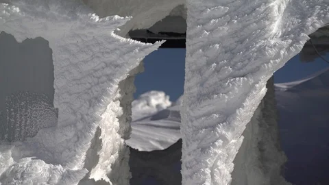 1690. Snow and Ice Forms 4K Stock Footage 88734674