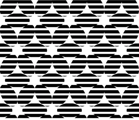 1696 Seamless pattern with horizontal black lines_ellipse Stock Illustration