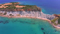 Zakynthos island marine reserve and protected nature area. Gerakas beach