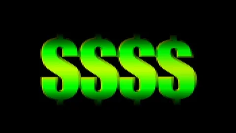 16bit DollarSigns Stock Footage 121863818