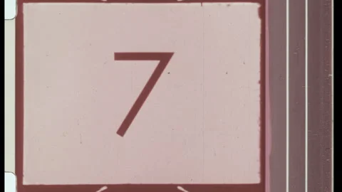 16mm film countdown color optical sound Stock Video Pond5