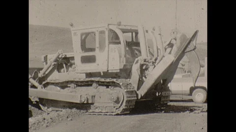 16mm surface mining vehicles Stock Footage 129845889