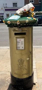 16th Jun, 2025, Henley on Thames, England: The Royal Mail has painted a pos.. Stock Photos