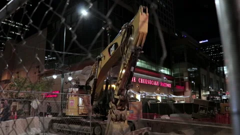 16th st excavator 2 Stock Footage 219733845