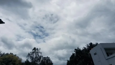 16x Speed Cloud Timelapse with Dynamic Sky and Weather Motion Stock Footage 337815941
