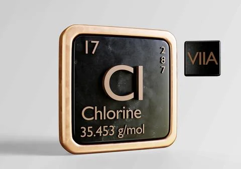 17-Chlorine Illustrazione stock