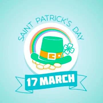 17 March  Patricks Day Stock Illustration