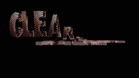 17 Text Animation with Moving Light Clearance Sale Stockbeeldmateriaal 130583736