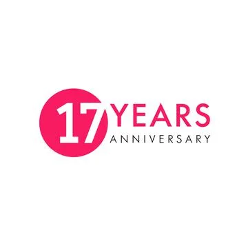 17 years logo Stock Illustration