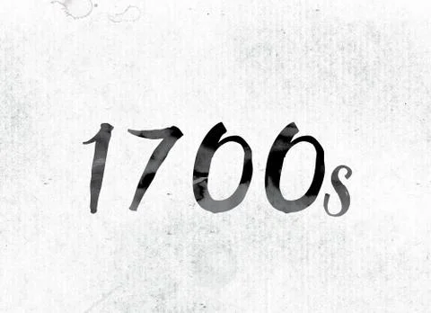 1700s Concept Painted in Ink Stock Illustration