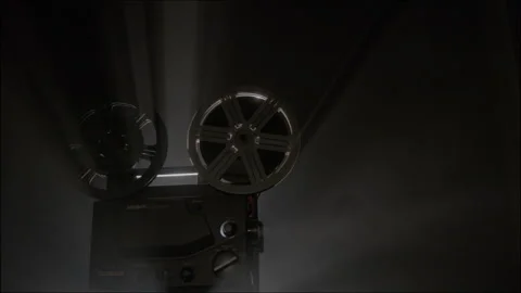 17.02.2025 Lucerne Lighting Rays And Smoke From Film Projector Stock Footage 302184622